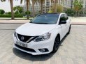 White Nissan Sentra 2019 for rent in Dubai 1
